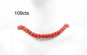 100% Natural Italian Coral Red Coral Genuine Italian Coral Untreated Coral Coral Gemstone Carved Coral Natural Coral Beads SKU: 6142980