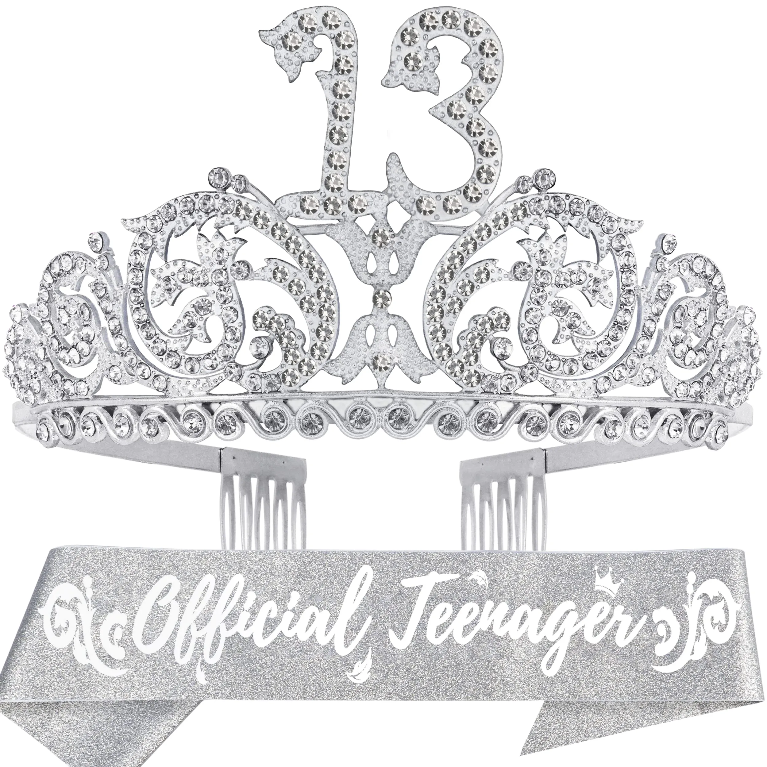 13th Birthday, 13th Birthday Gifts for Girls, 13th Birthday Tiara and Sash, 13th Birthday