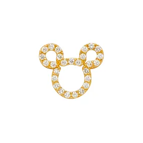 14K Gold CZ Charm Charm Pendant