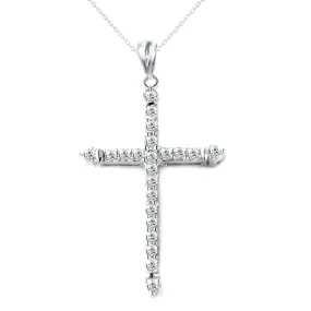 14K PENDANT DIAMOND CROSS (102DP1351-CR)