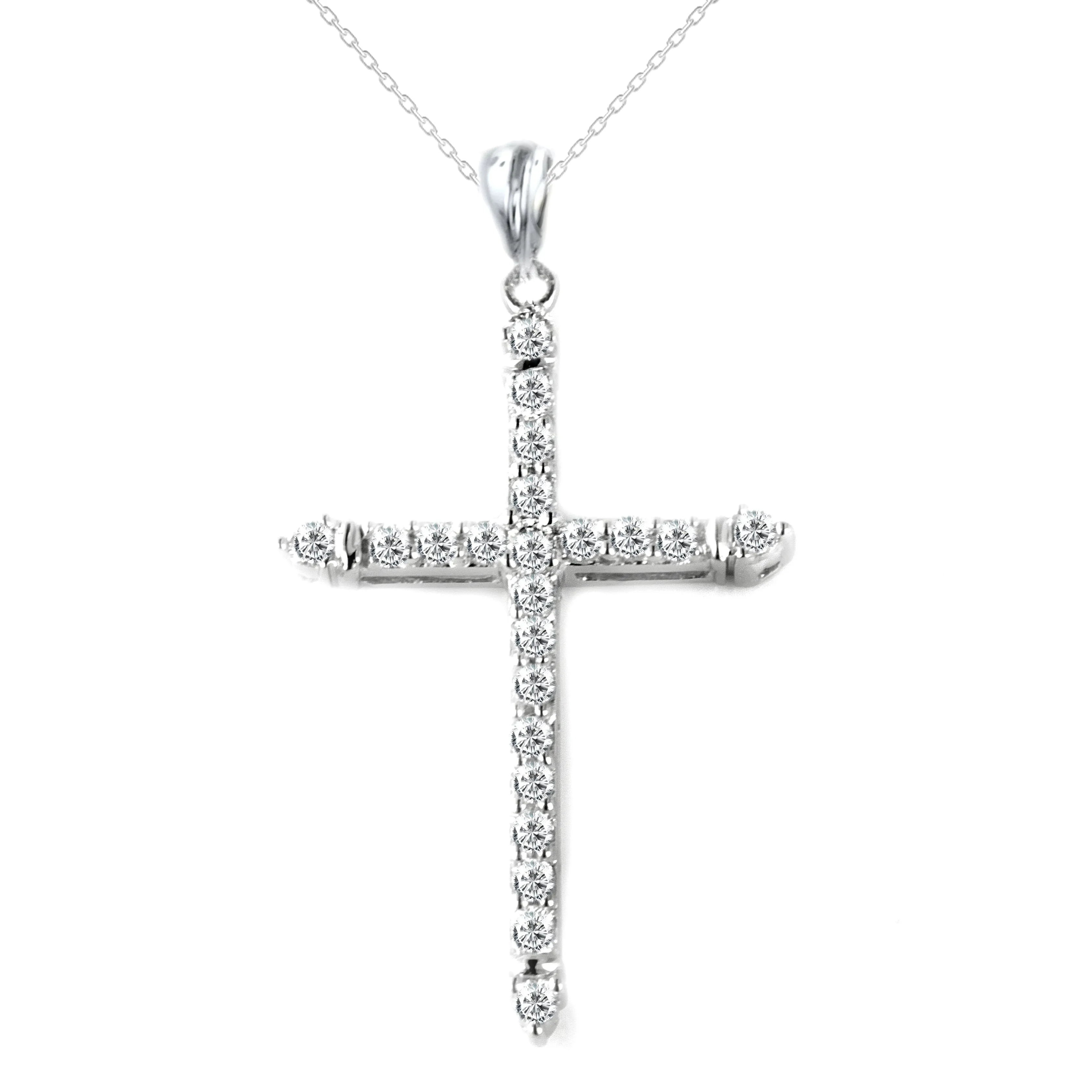 14K PENDANT DIAMOND CROSS (102DP1351-CR)