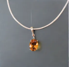 14k Yellow Gold Citrine Necklace