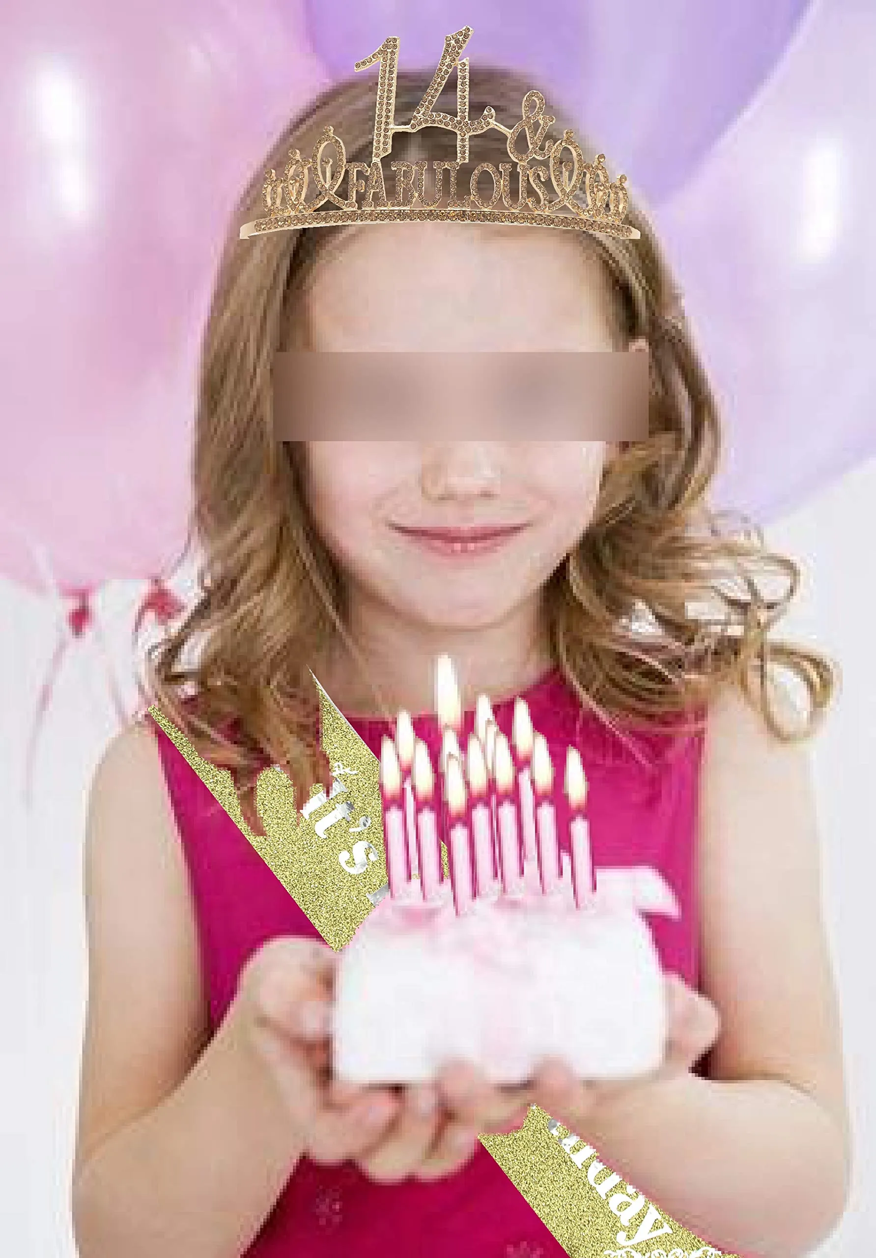 14th Birthday Gifts for Girls, 14th Birthday Tiara and Sash, 14th Birthday Decorations