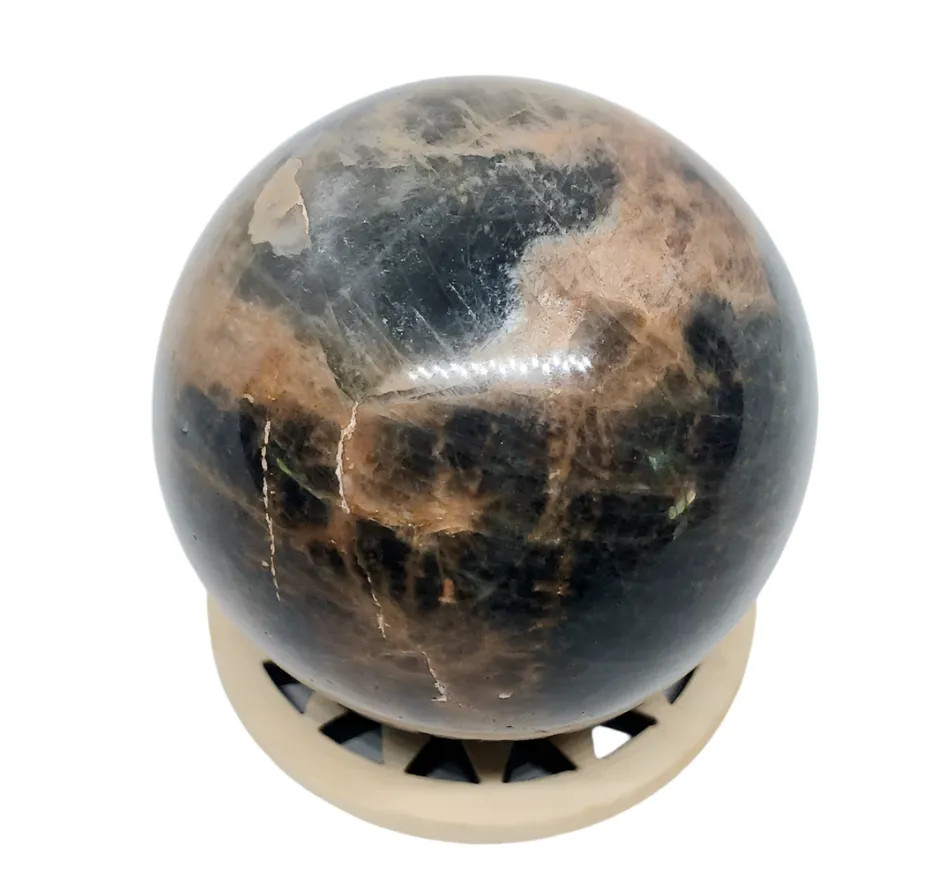 203G Black Moonstone Crystal Sphere