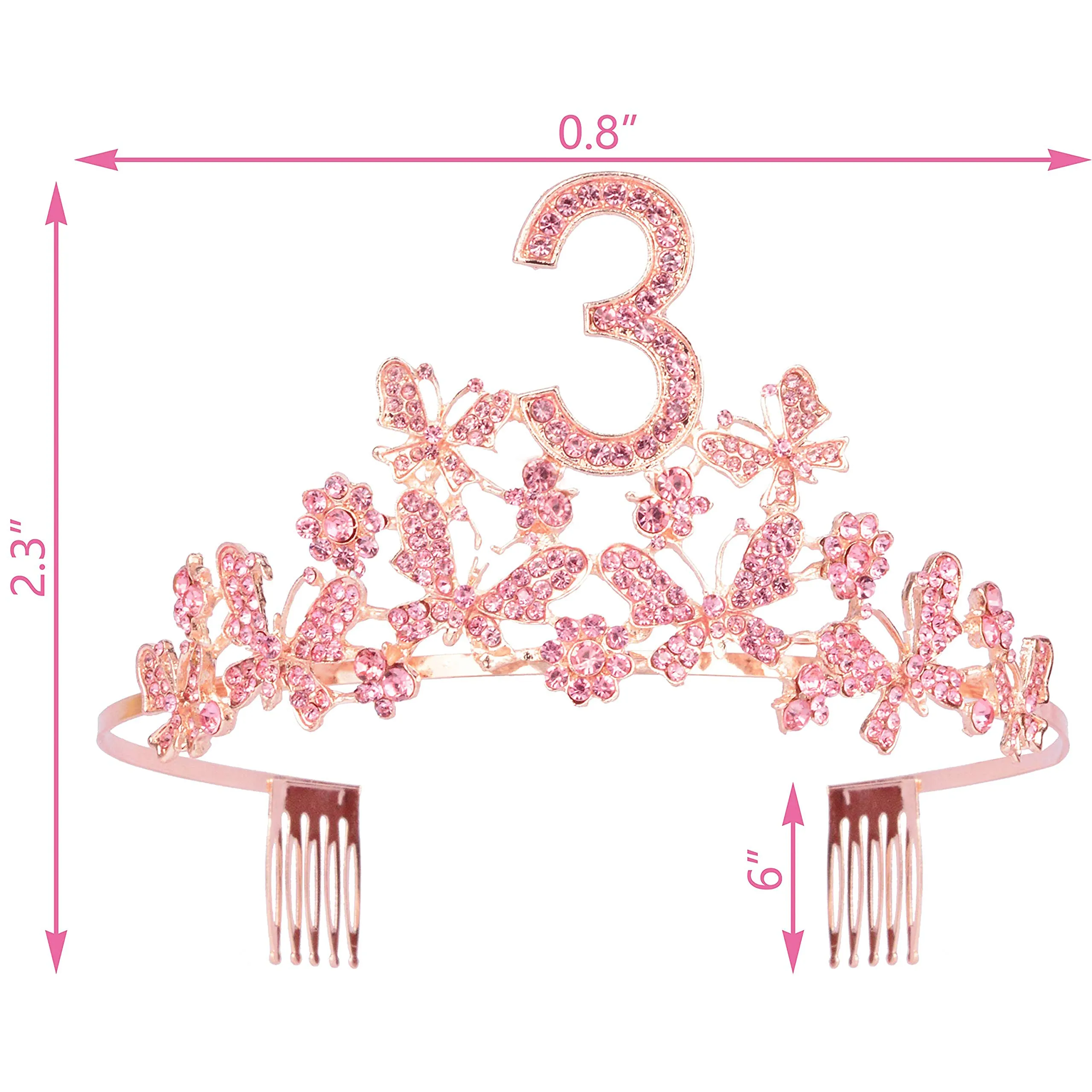 3rd Birthday Decorations for Girls, 3rd Birthday Gifts for Girls, 3rd Birthday Tiara