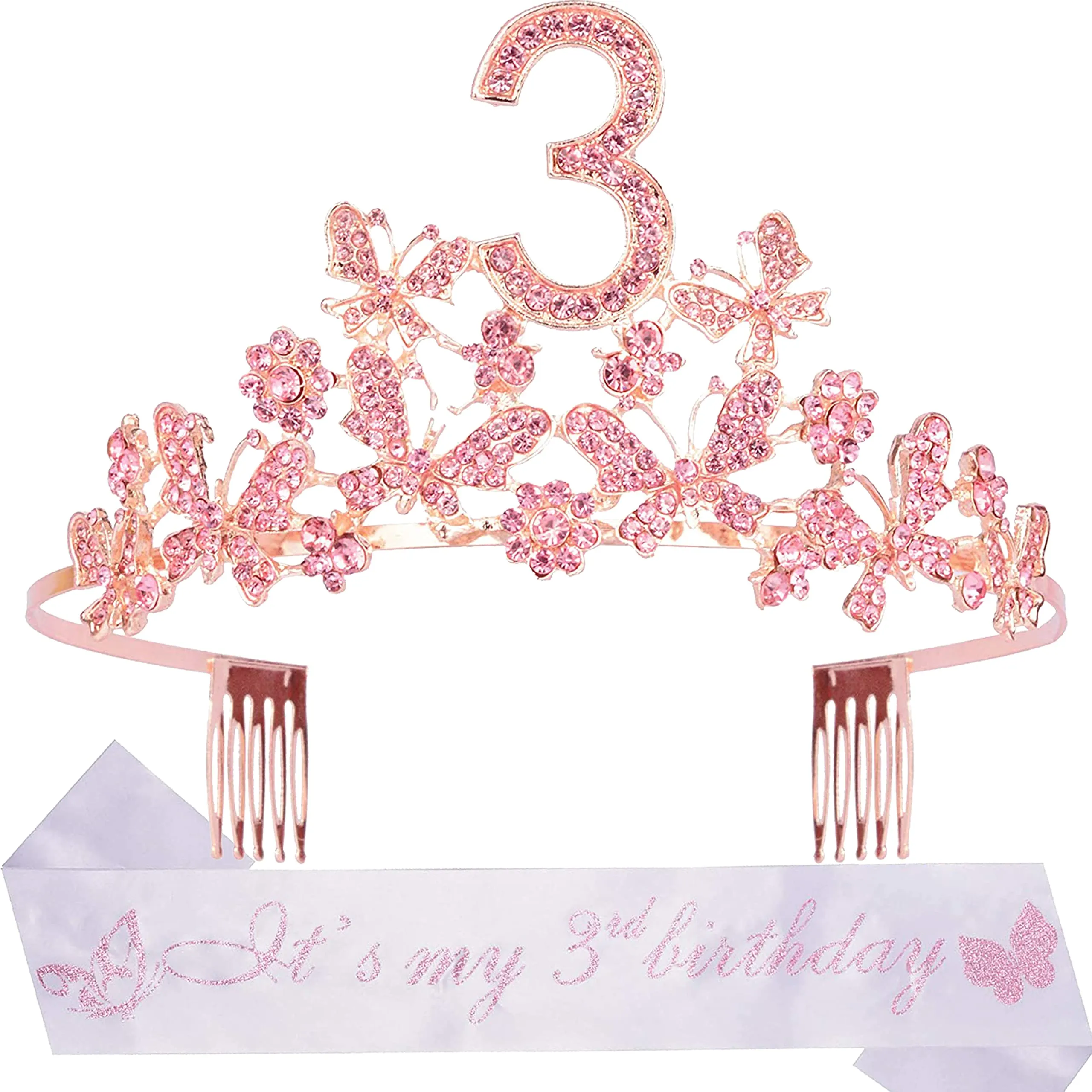 3rd Birthday Decorations for Girls, 3rd Birthday Gifts for Girls, 3rd Birthday Tiara