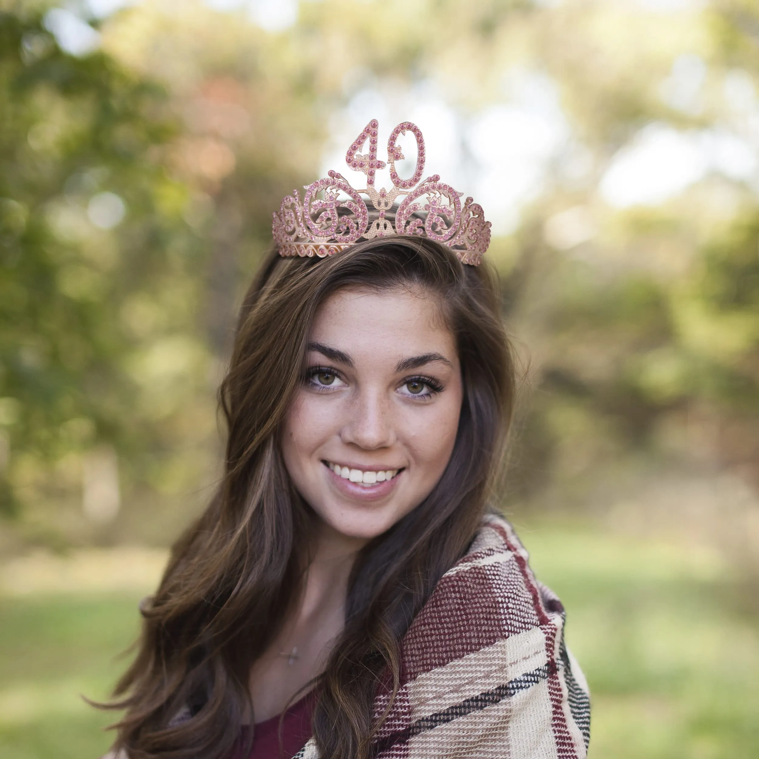 40th Birthday, 40th Birthday Tiara and Sash, 40th Birthday Decorations for Women, 40th