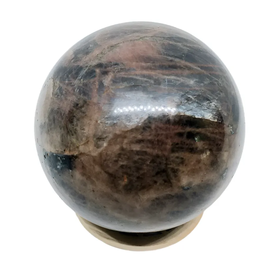 440G Black Moonstone Crystal Sphere