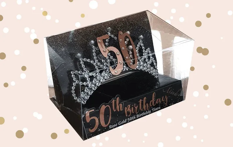 50th Birthday Rose Gold Tiara