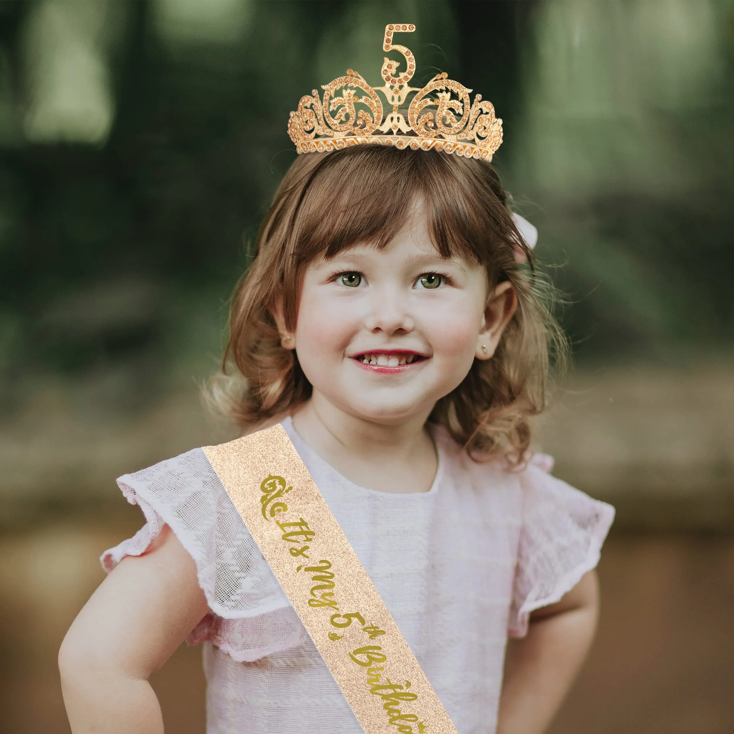 5th Birthday, 5th Birthday Gifts for Girls, 5th Birthday Tiara and Sash, 5th Birthday