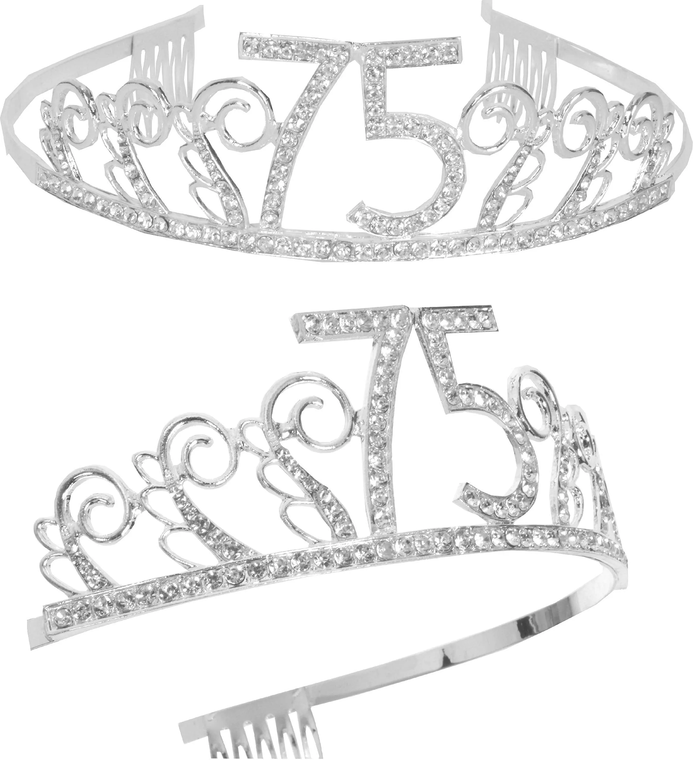 75th Birthday, 75th Birthday Gift, 75th Birthday Tiara, 75th Birthday Tiara and Sash,75