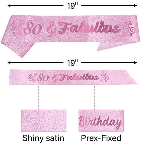 80th Birthday, 80th Birthday Gifts for Women, 80th Birthday Decorations for Women, 80th