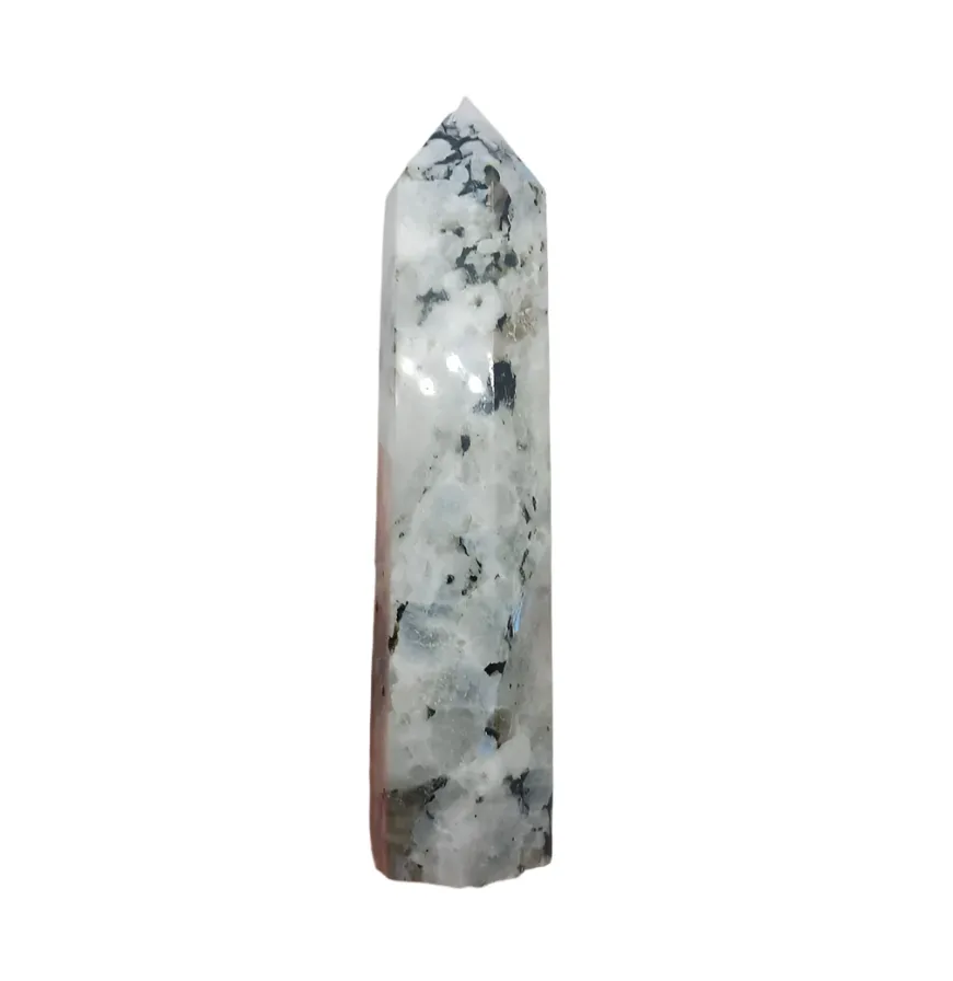 85G Rainbow Moonstone Crystal Tower