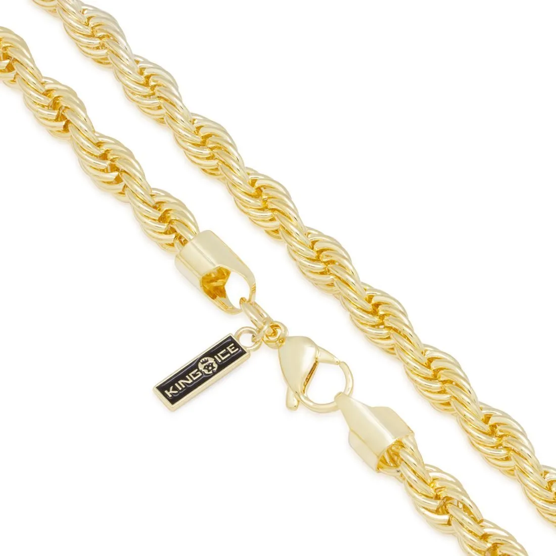 8mm 14K Gold Rope Choker Set