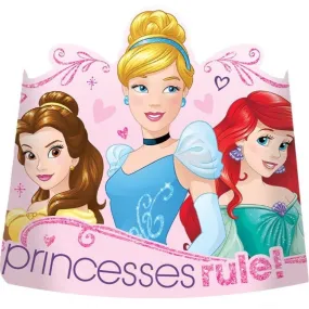 8pk Disney Princess Dream Big Cardboard Tiaras