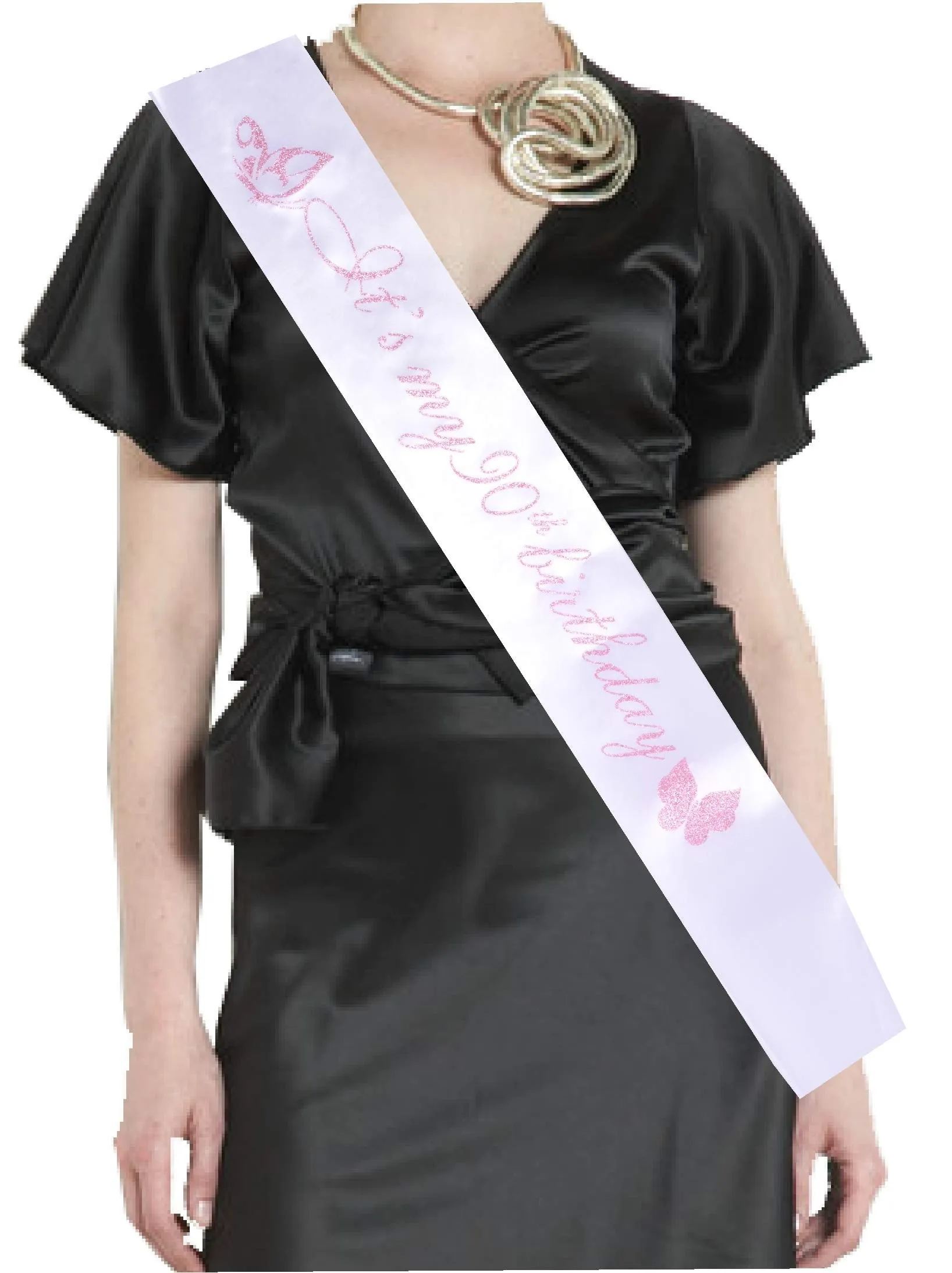 90th Birthday Gifts for Women, 90th Birthday Tiara and Sash, Its My 90th Birthday Sash