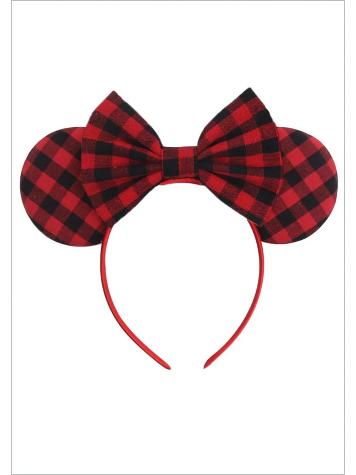 Adorably Me Plaid Mouse Ears Headband