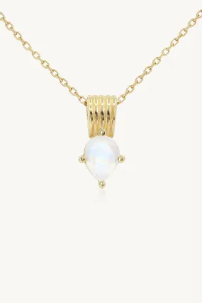 Amie Moonstone Gold Necklace