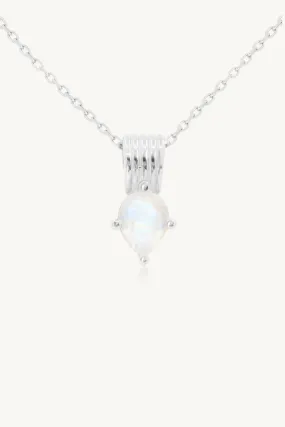 Amie Moonstone Silver Necklace