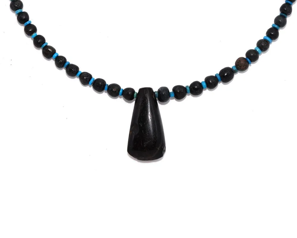 An Egyptian Ball Bead & Pendant Necklace, Middle Kingdom, ca. 2017 BCE