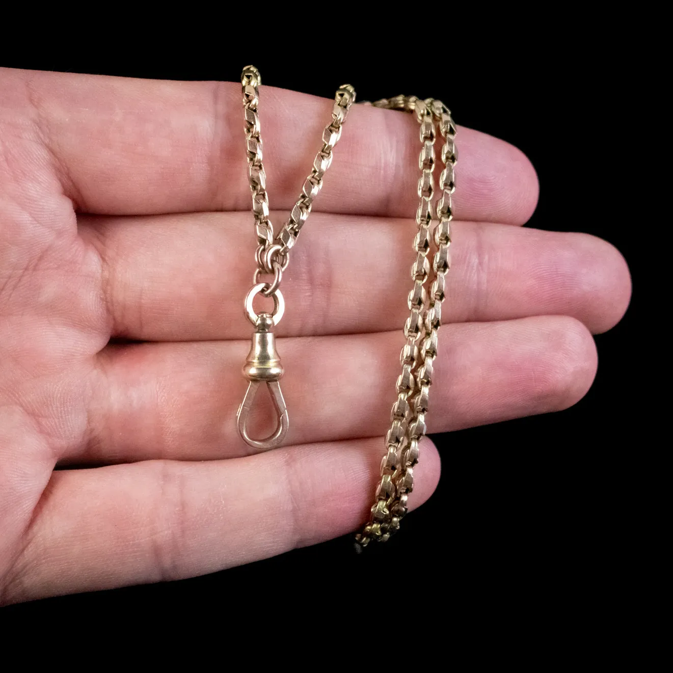 Antique Victorian Guard Chain 9ct Gold Circa 1880