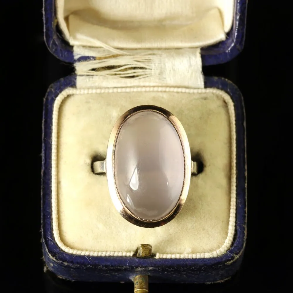 Antique Victorian Moonstone Gold Ring Circa 1900