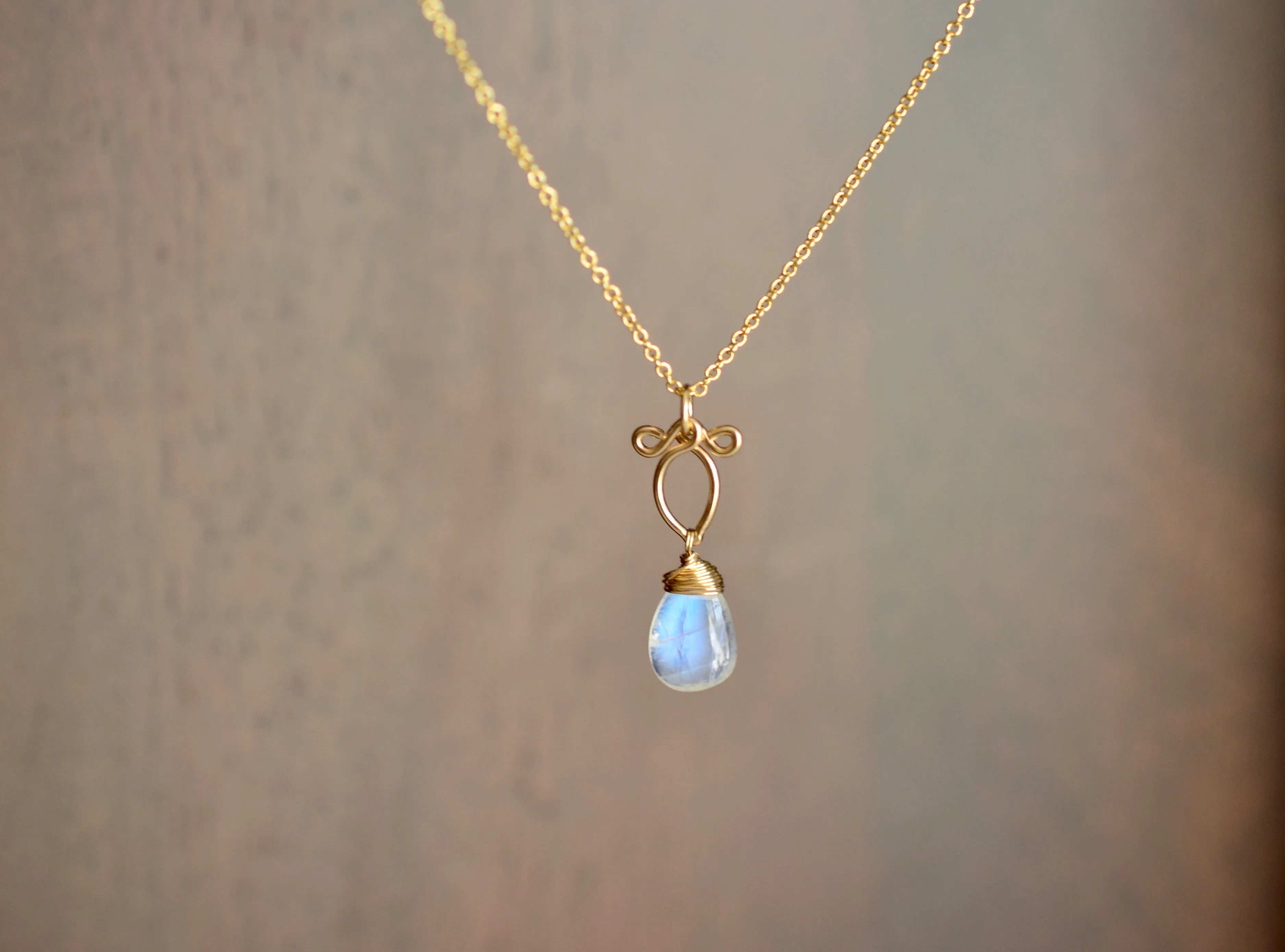 Arabella - Moonstone, 14k Gold Filled Necklace