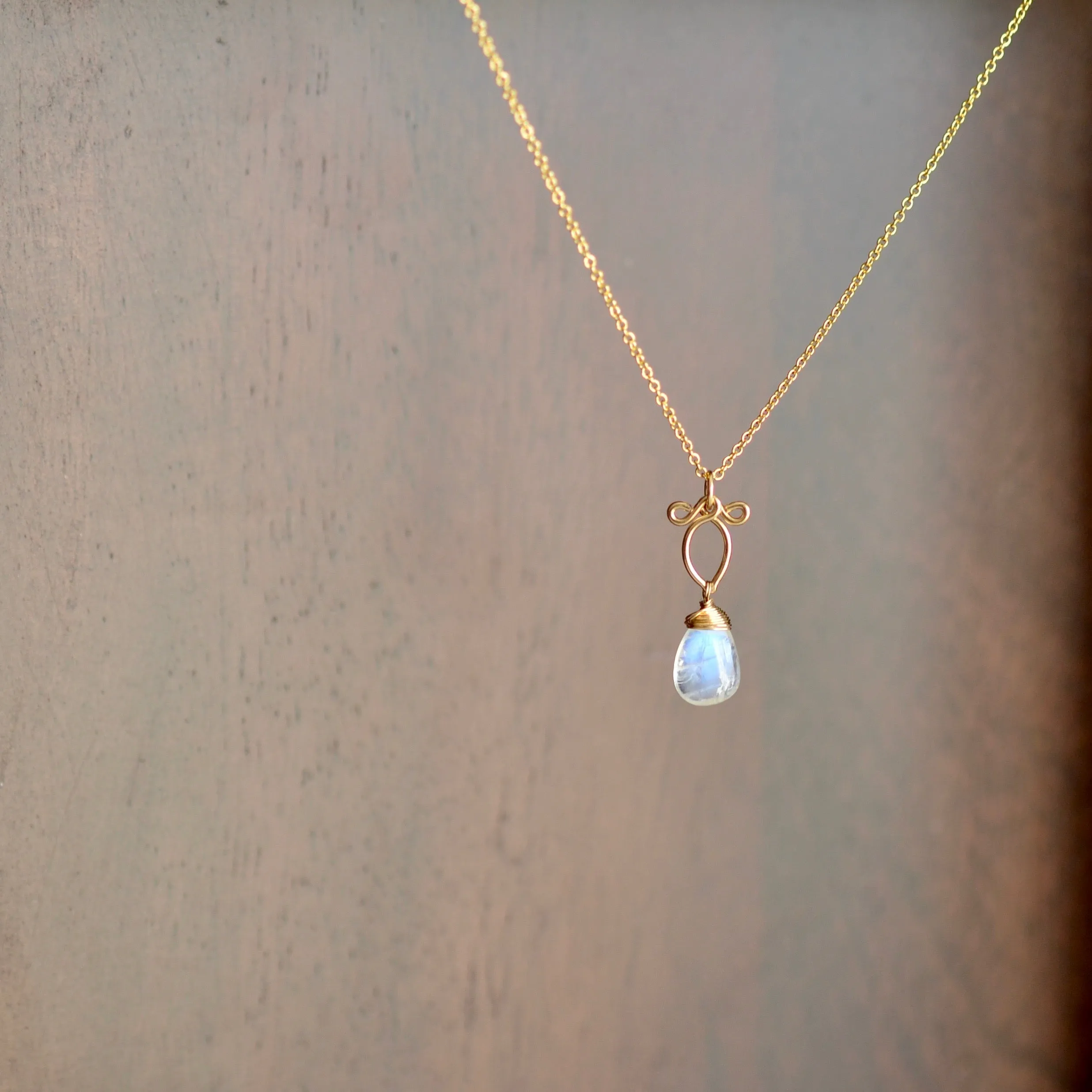 Arabella - Moonstone, 14k Gold Filled Necklace