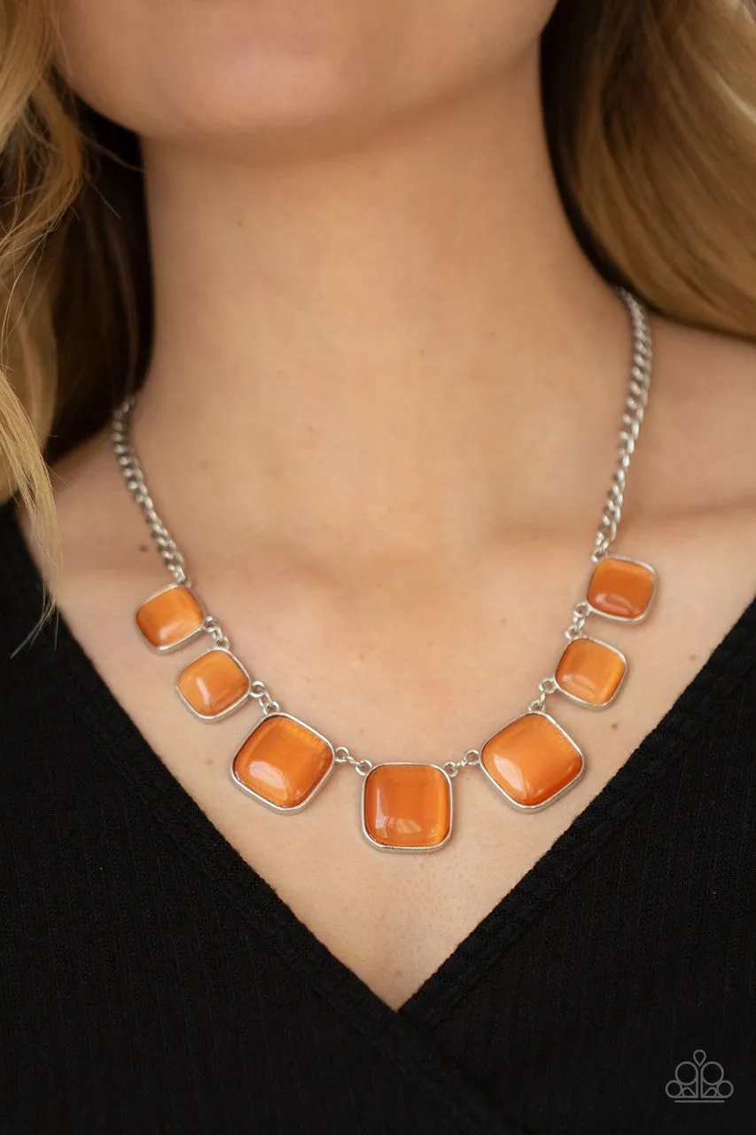 Aura Allure Orange Paparazzi Necklace