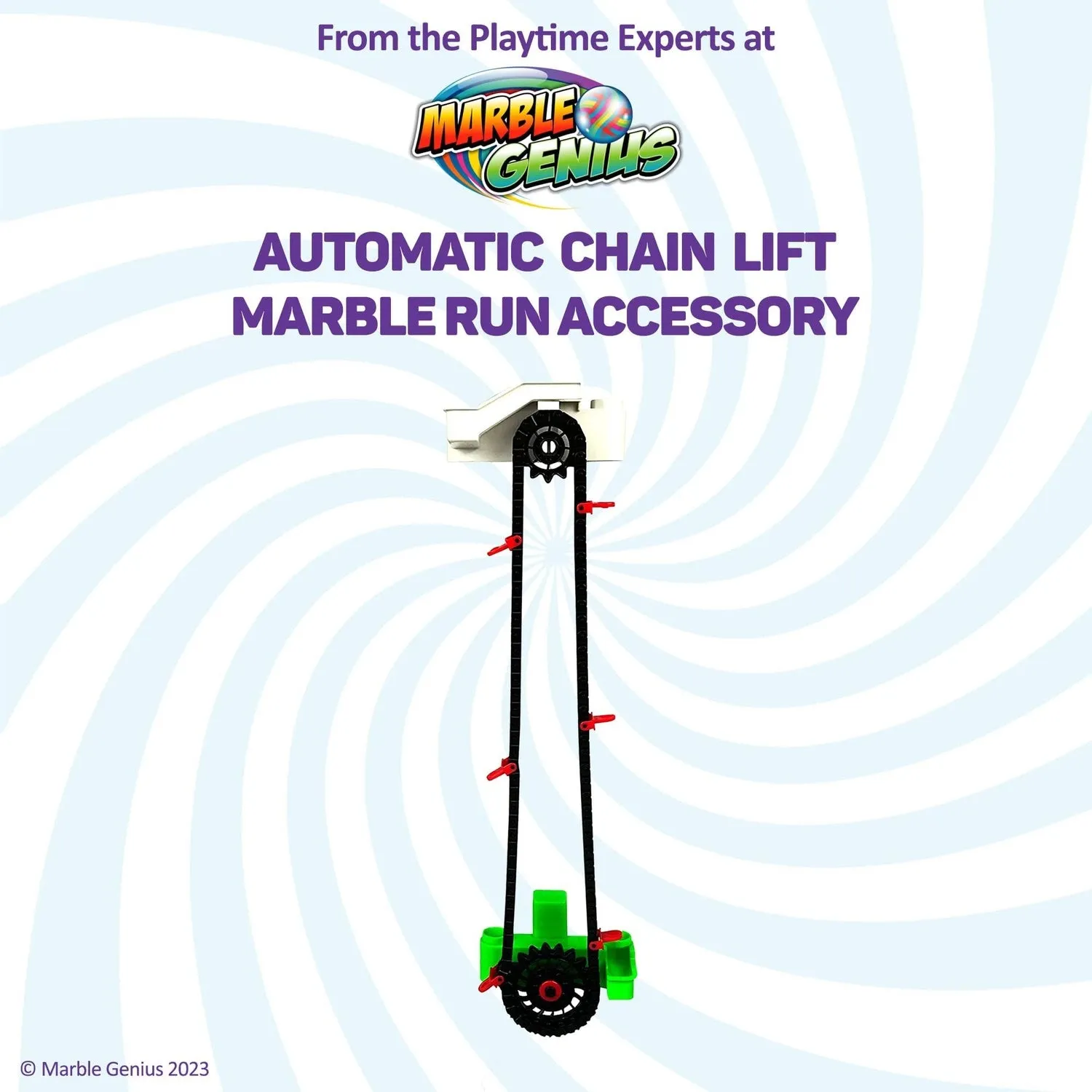 Automatic Chain Lift Add-On Set, Marble Run Accessory