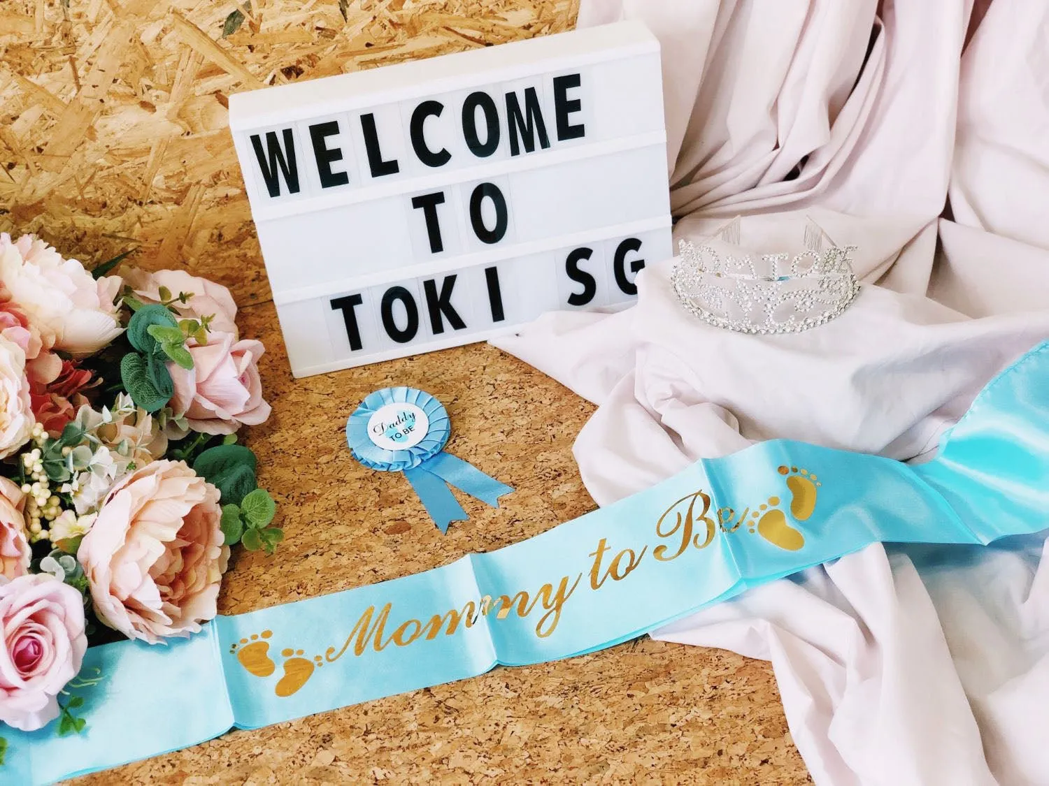 Baby Shower Badge, Tiara & Sash - Baby Boy