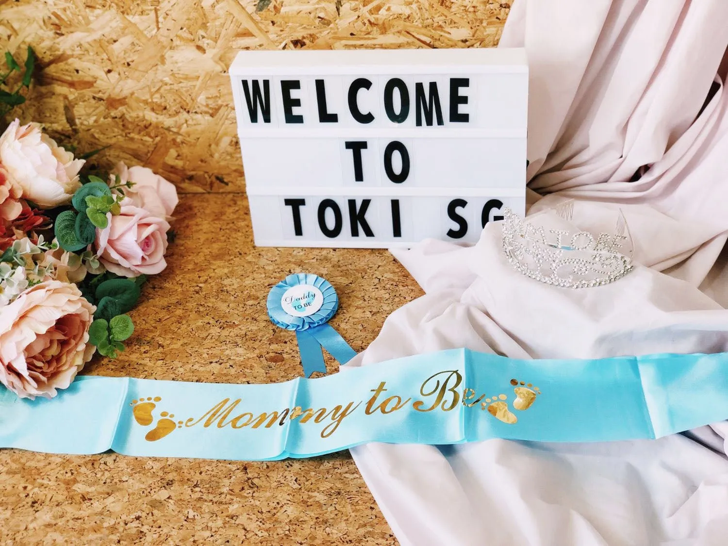 Baby Shower Badge, Tiara & Sash - Baby Boy