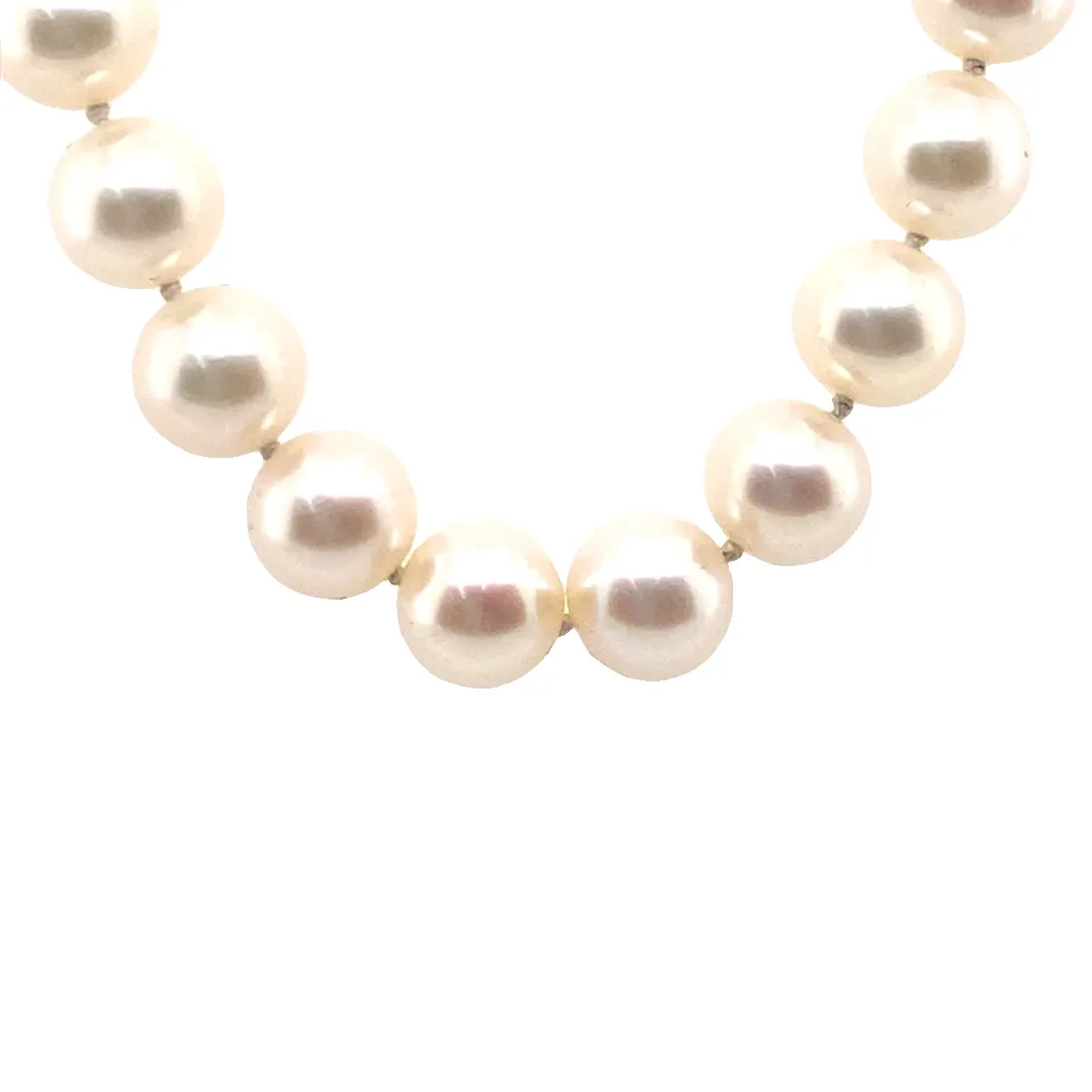 Beeghly & Co. White Gold Pearl Necklace FW 7.5-8