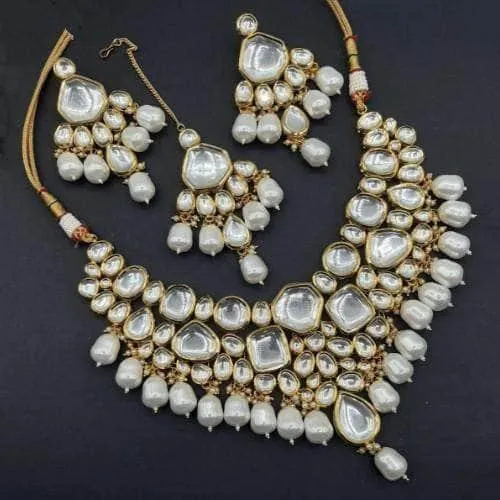 Big Kundan Onex Necklace Set