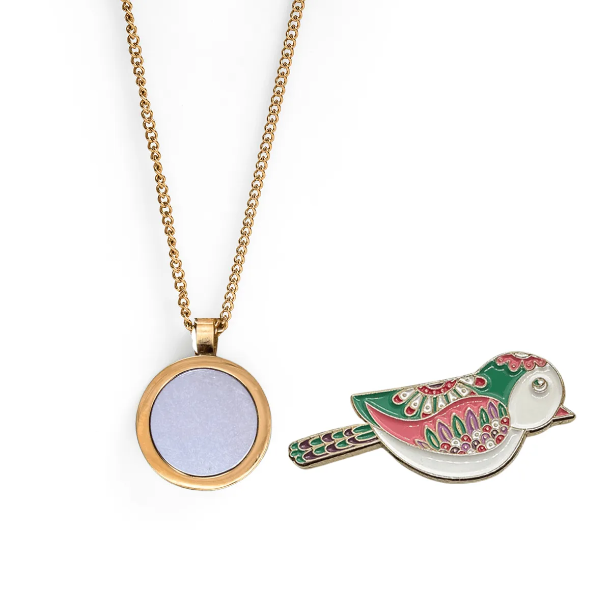 Birdie Girl Ball Marker Golf Necklace