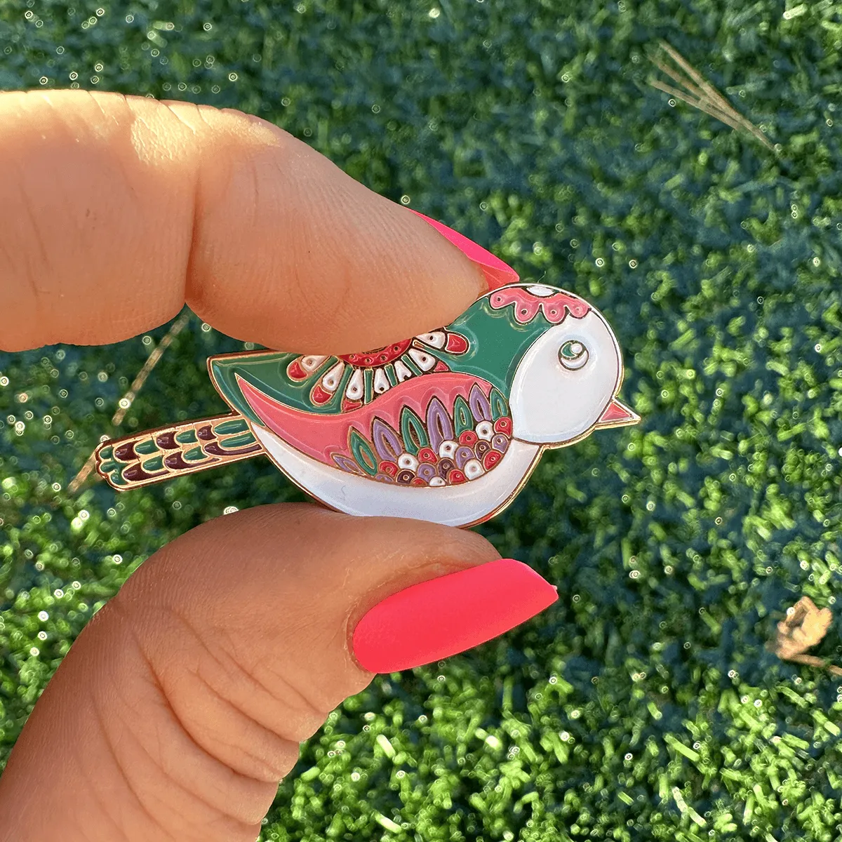 Birdie Girl Ball Marker Golf Necklace