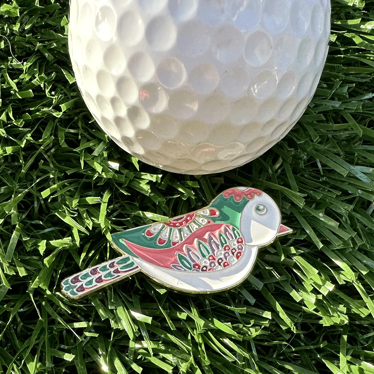 Birdie Girl Ball Marker Golf Necklace