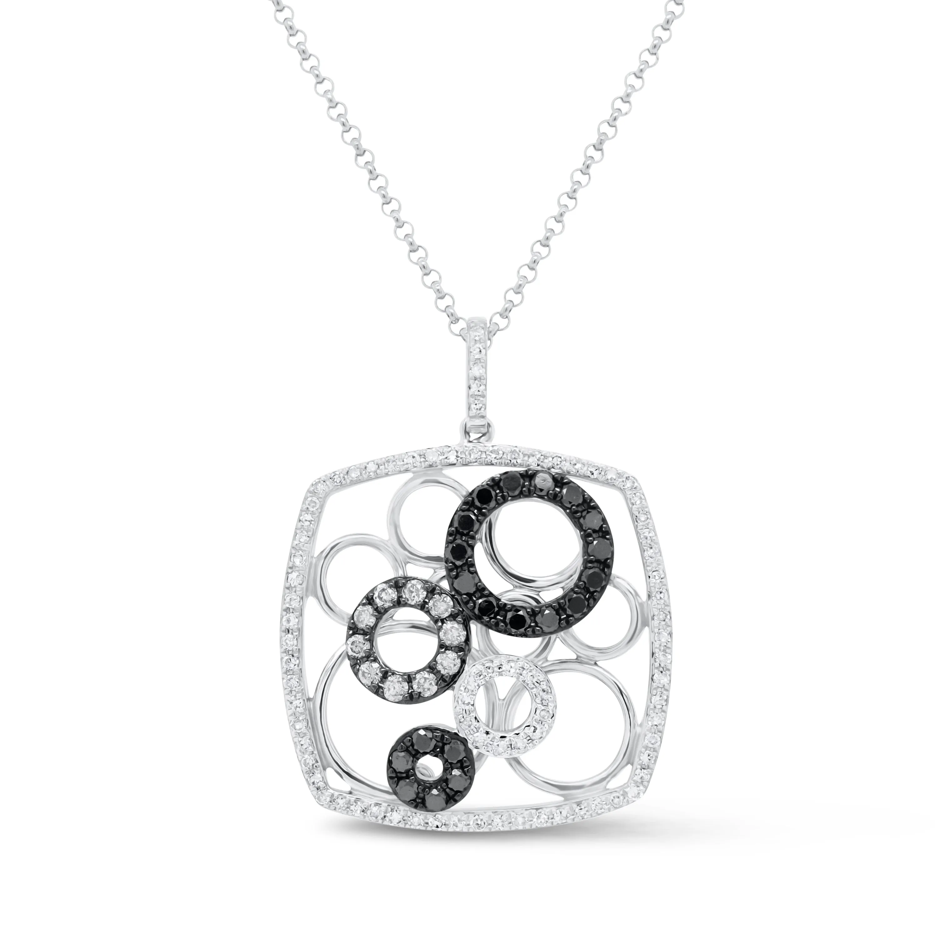 Black Diamond Circles Pendant