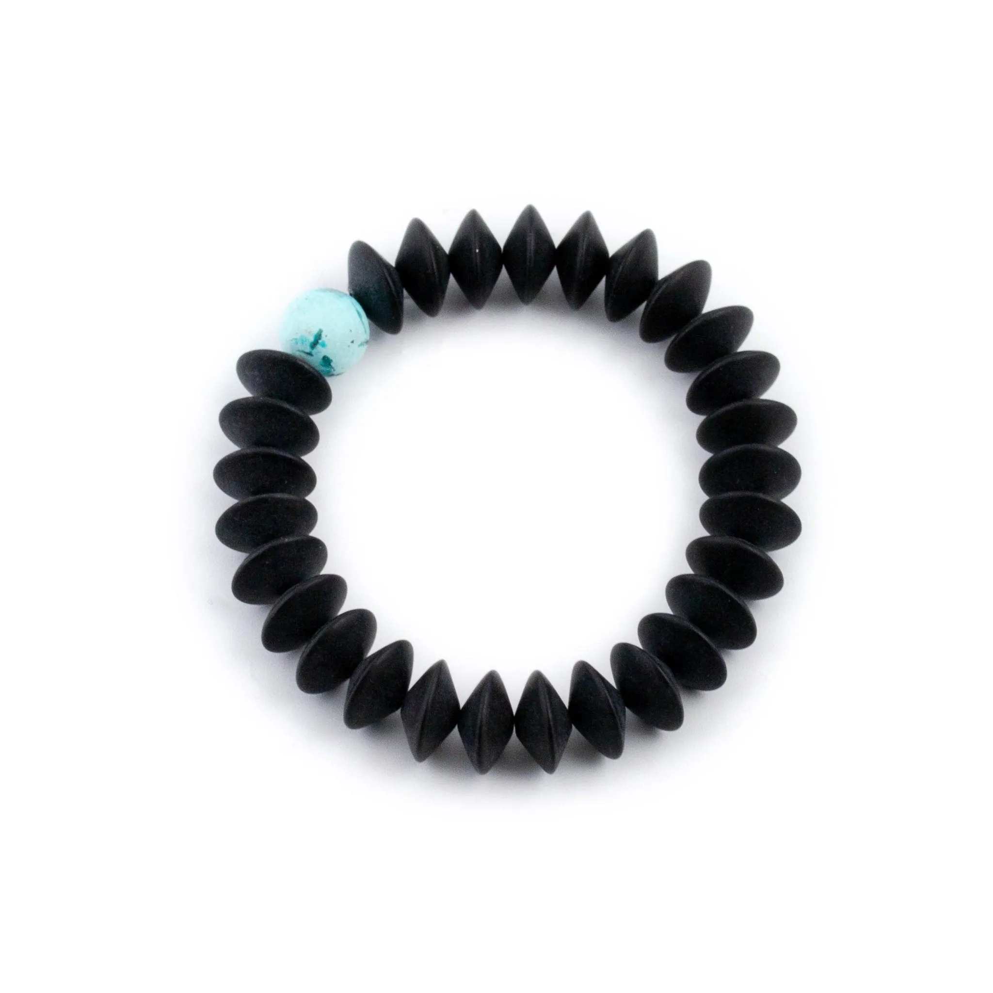 Black Onyx Discus Bracelet