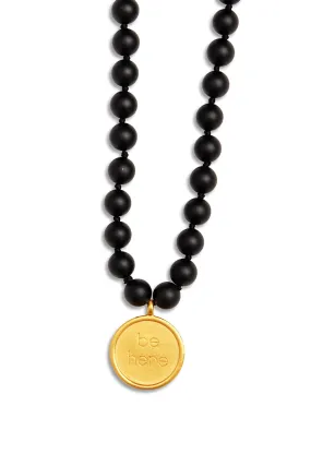 Black Onyx Mala Necklace