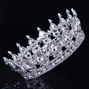 Bling Bridal  Peacock Crystal Tiara Wedding Crown, Bridal Rhinestone Pageant Crown