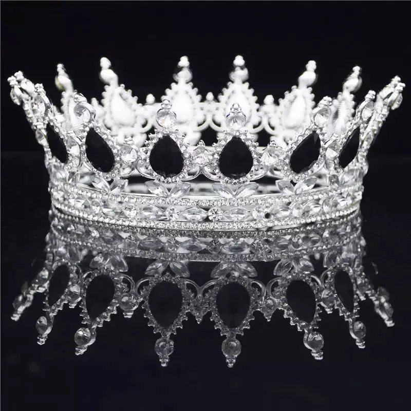 Bling Bridal  Peacock Crystal Tiara Wedding Crown, Bridal Rhinestone Pageant Crown