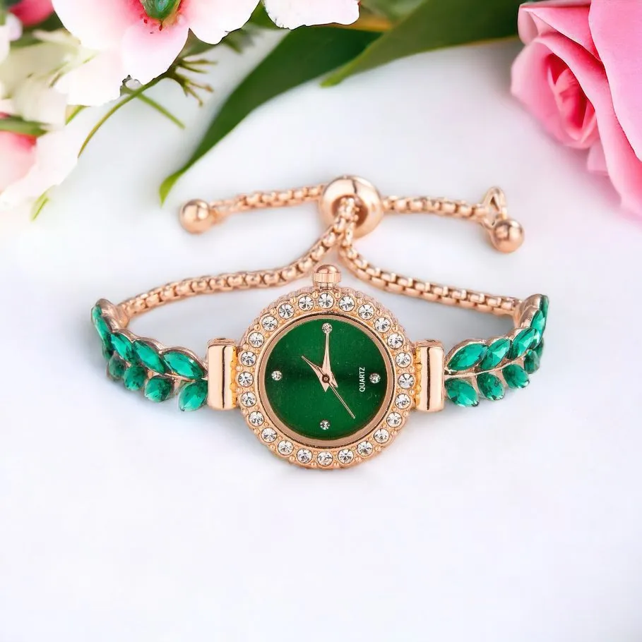 BLING Stylish Dressy Adjustable Chain Bracelet Watch