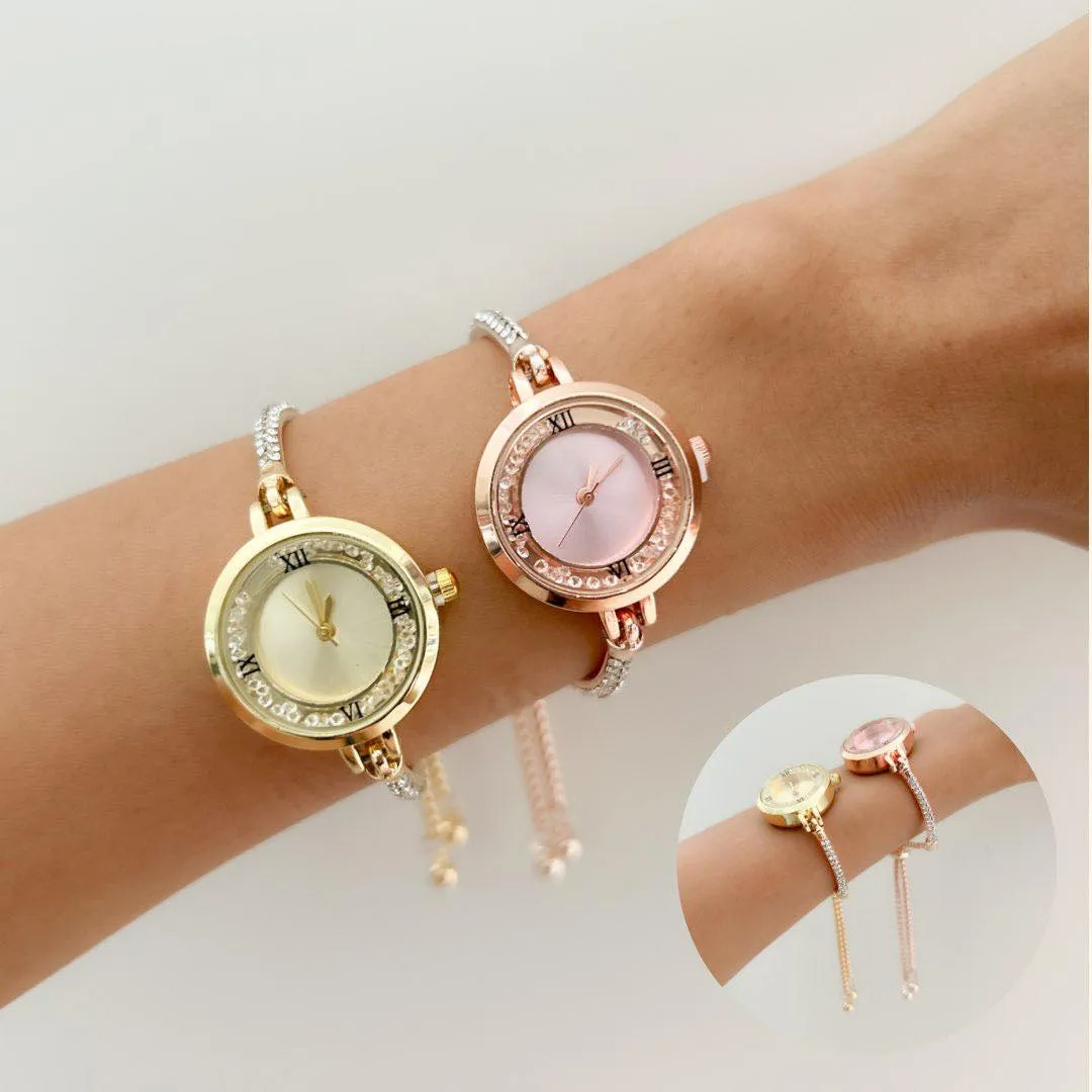 BLING Stylish Dressy Adjustable Chain Bracelet Watch