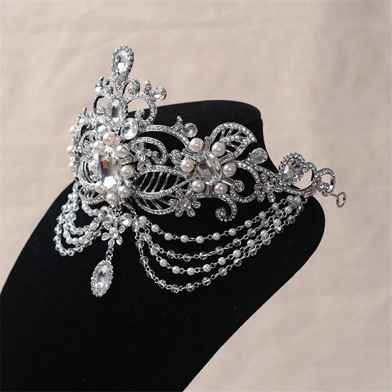 Bling Water Drop Bridal tiaras Head Crown hair accessories for bride