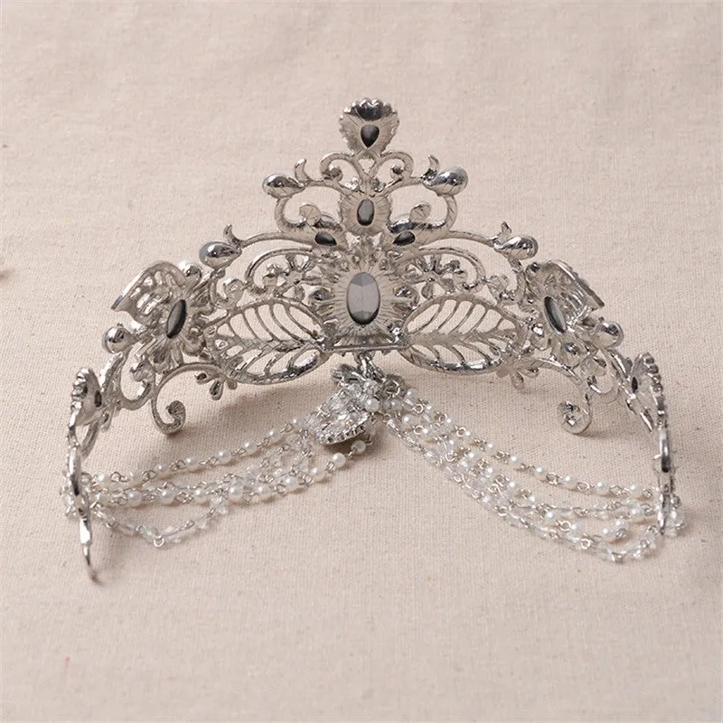 Bling Water Drop Bridal tiaras Head Crown hair accessories for bride