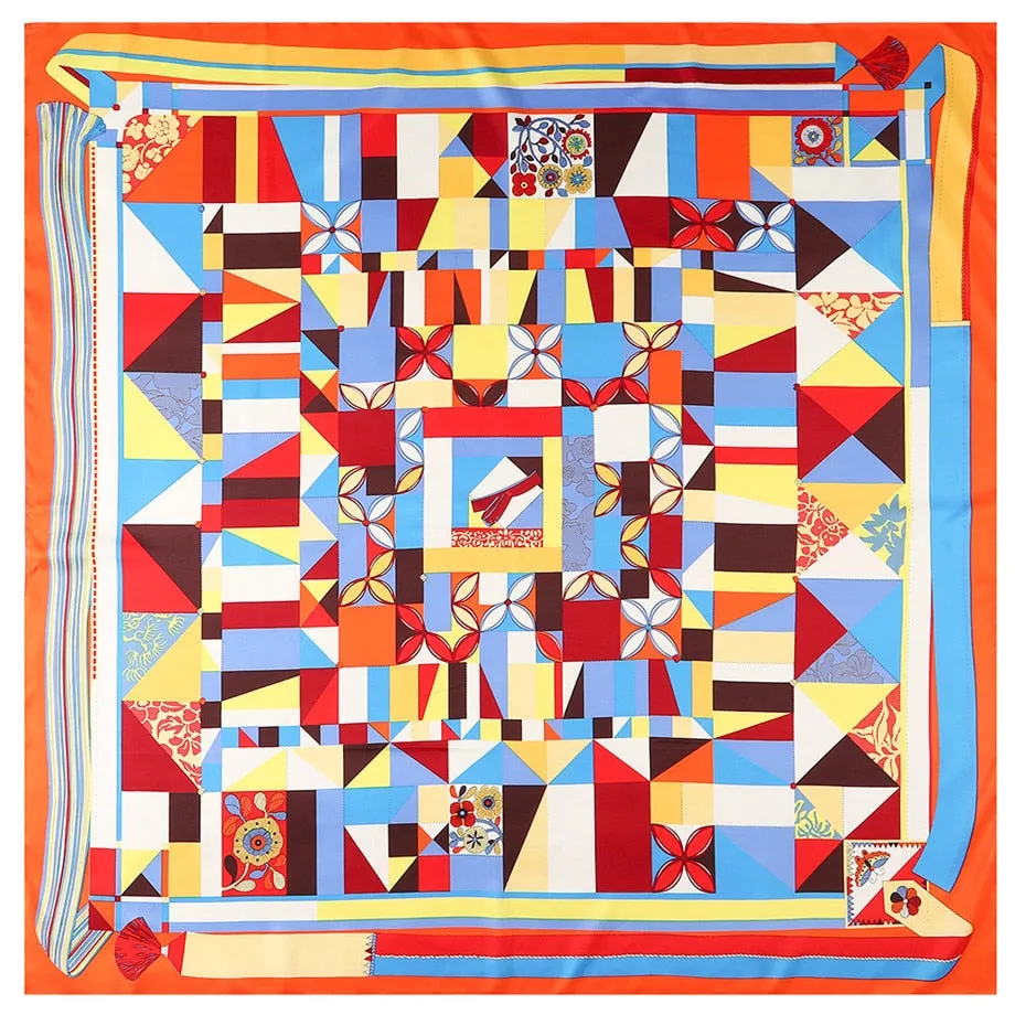 Blocks- the Bold Block Art Print Square Scarf