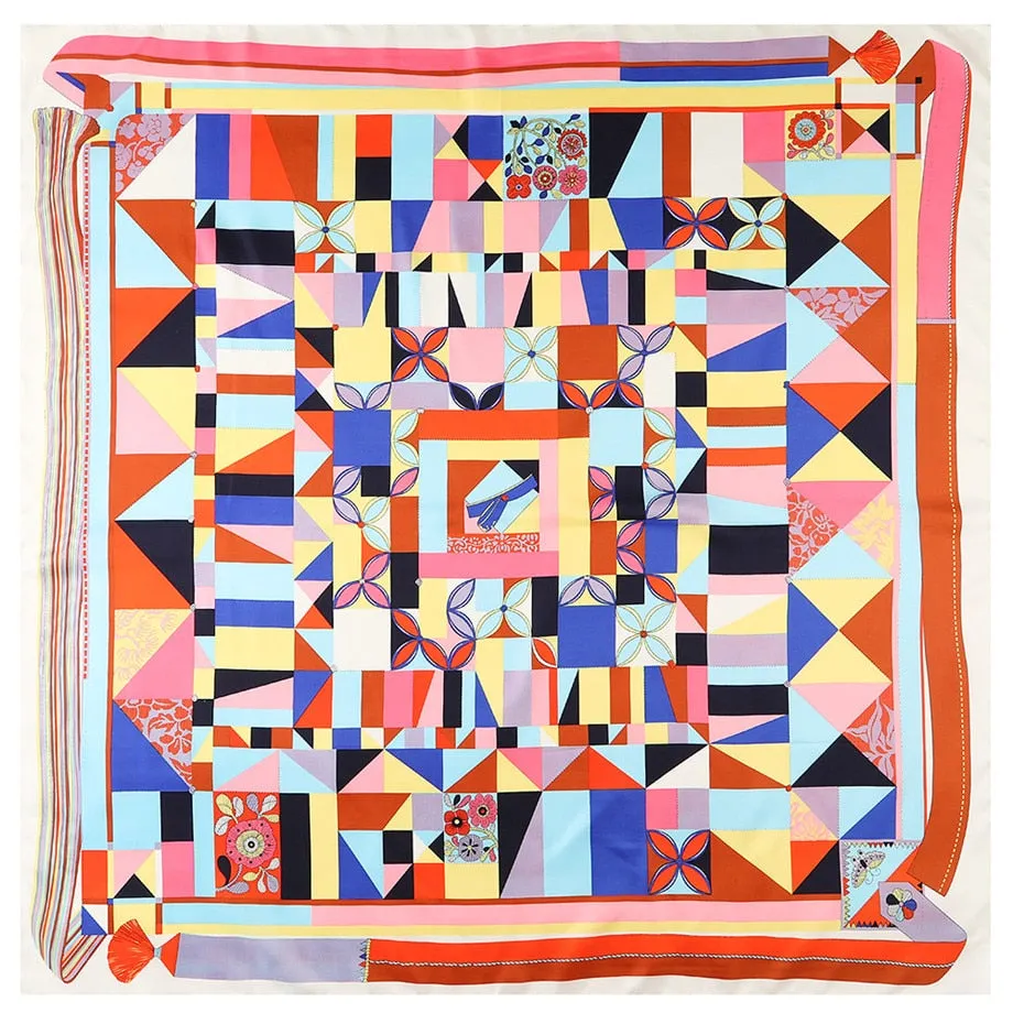 Blocks- the Bold Block Art Print Square Scarf