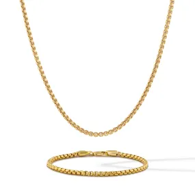 Box Chain Set - Gold