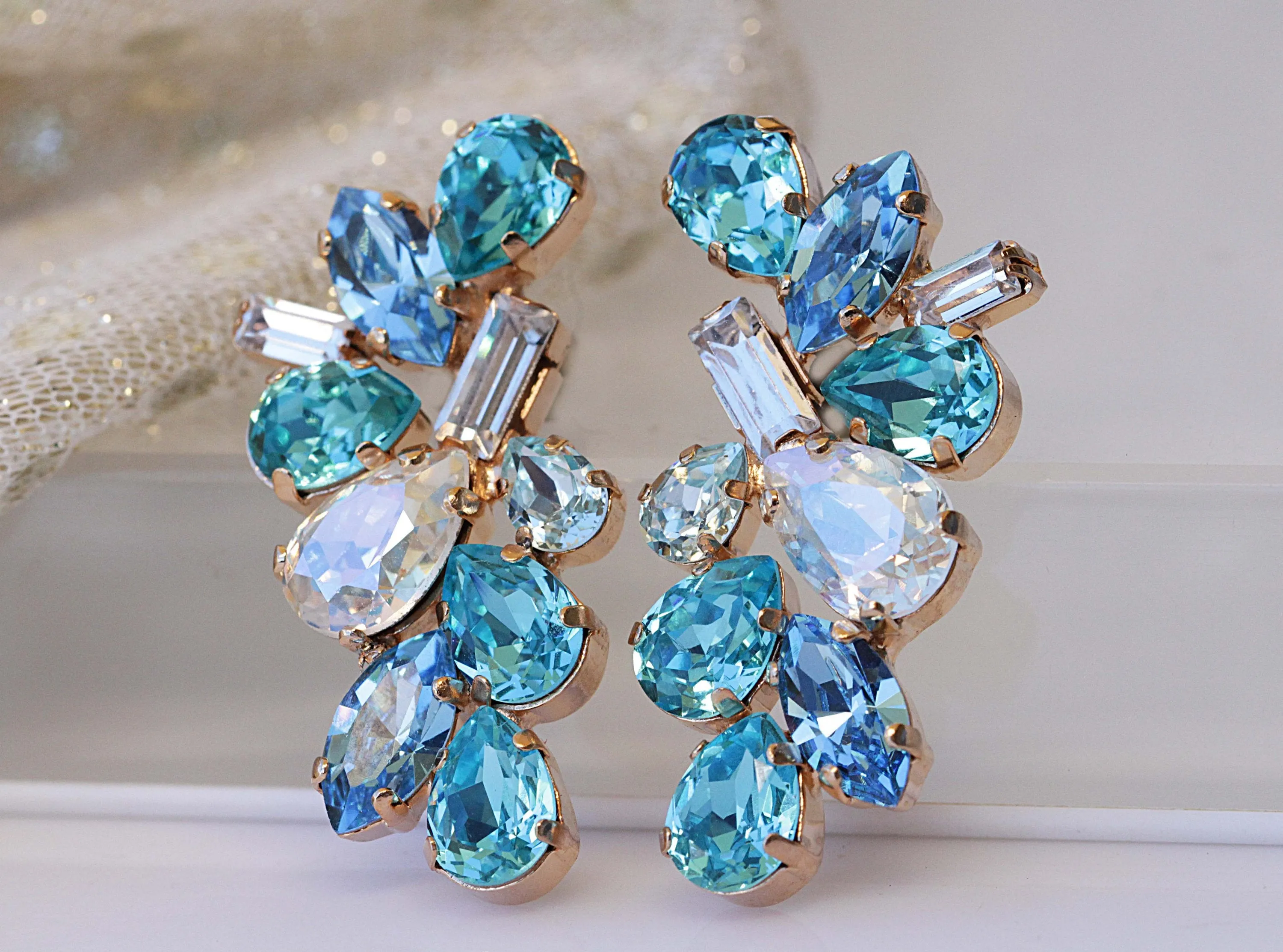 BRIDAL BLUE STUDS